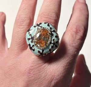 Bohemian Cocktail Ring. Size 6.5 Fun Costume Piece - Picture 1 of 10