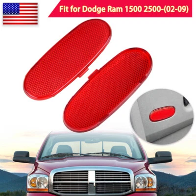 2x Para Dodge Ram 1500 2500 3500 4500 Durango Panel Puerta Delantera Reflector Interior Foto 1 de 4