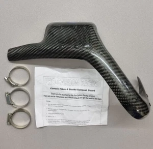 BRAND NEW PRO CARBON KTM EXHAUST HEADER GUARD 250 SX-F MX 2013-2015 MODELS - Picture 1 of 7