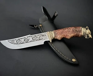 Wild Wolf - Ukrainische Custom Küche Jagd Angeln Militär Stahl Messer Knives - Bild 1 von 5
