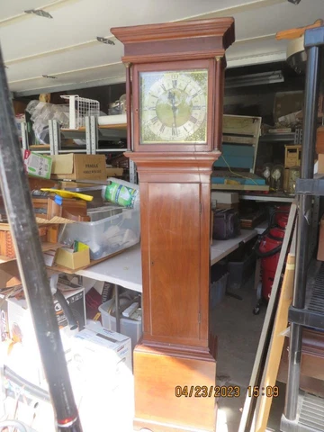 Francis Corrall Long Case Clock Lutterworth England Cir 1750   Nice Works great Cover