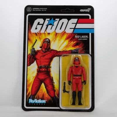 Super7 G.I. Figura de acción Joe Red Laser Gunner Wave 5 Cobra Foto 1 de 4
