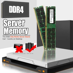 DDR4 ECC REG Memory 4GB 8GB 16GB 32GB 2133MHZ 2400MHZ RAM X99 Motherboard Lot - Afbeelding 1 van 7