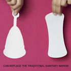 (Heart Shaped White S)2Pcs Silicone Menstrual Cup Women Female Feminine BGS