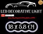 Rear Boot Decorative Led Adhesive Red 4D Light Rings For Q5 Q3 Q7 18X5.8 Cm