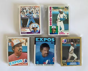 Montreal Expos 1983-87 Topps base team sets (5 set lot w/3 HOFers) - Picture 1 of 6