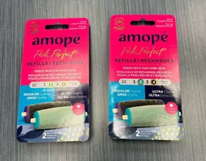 2 X Amope Pedi Perfect Electric Callus Remover Foot File Roller Head Refills - Picture 1 of 3