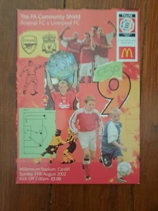 ARSENAL V LIVERPOOL 2002 COMMUNITY SHIELD - Picture 1 of 1