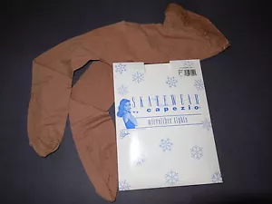 NEU Capezio Footed Mädchen Damen Skating Tights Suntan Skate 1814C 1814 Microfibr - Bild 1 von 2