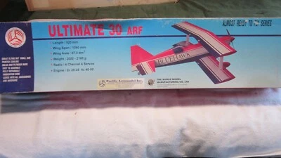 ULTAMATE 30 ARF ALMOST READY TO FLY BALSAWOOD RC AIRPLANE KIT PACIFIC AEROMODLER - Image 1 of 4