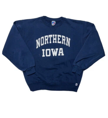 Vintage Northern Iowa Panthers Sweatshirt  Pullover Crewneck Men SZ S USA Made - Image 1 of 4