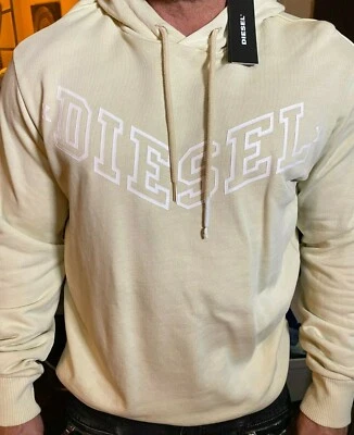 Sudadera con capucha Diesel para hombre con logotipo Chevron talla L nueva con etiquetas Foto 1 de 3