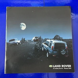 Land Rover all models pricelist Brochure Feb 2004 Defender Discovery 2 Td5 Tdci - Picture 1 of 17