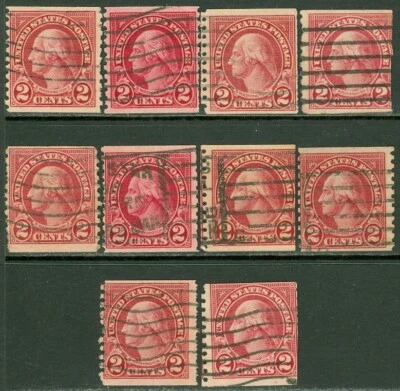 EDW1949SELL : USA 1929 Scott #599A. 10 stamps, Used. Faulty. Catalog - Image 1 of 2