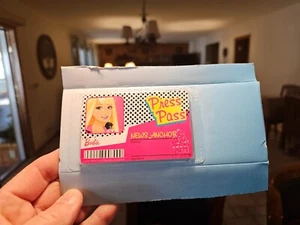 New 2010 Mattel Barbie On Air Camera Set Barbie TV News Anchor PRESS PASS ONLY - Picture 1 of 6