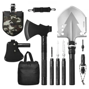 16-in-1 Folding Survival Shovel and Axe for Camping and Outdoor Use - Picture 1 of 12