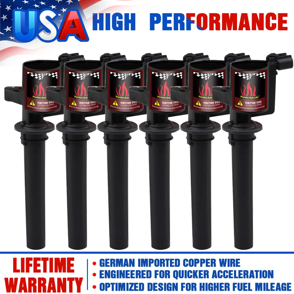 Bobinas de encendido 6 piezas para Ford Escape Mazda Mercury 3,0 L V6 DG500 FD502 2001-2007 Foto 1 de 4