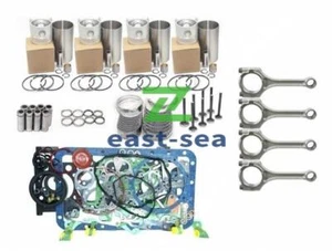 Rebuild Kit&4pcs Connecting Rod For Yanmar 4TNE88 Engine 4700 4710 Tractor JD140 - Picture 1 of 8