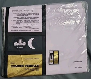 VOLL FLACH HARMONY HAUS GEKÄMMT PERKAL BETTLAKEN VIOLETT 81"X 108" 100 % BAUMWOLLE - Bild 1 von 2