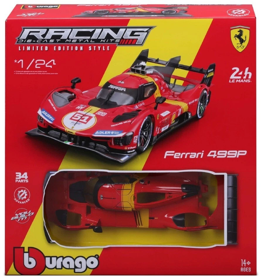 FERRARI 499P N.51 1st 24 H LM 2023 CALADO-GIOVINAZZI-P.GUIDI KIT 1:24 - Immagine 1 di 1