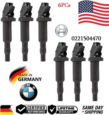 ✅ 6x bobinas de encendido originales Bosch para BMW 2011-2018 2,0 L 3,0 L 4,4 L #0221504470 Foto 1 de 2