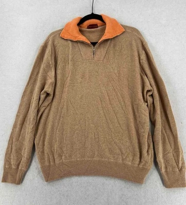 Mario Caldi Hombre Lana Virgen Suéter Cuello Manga Larga Marrón Talla 56 XXL Foto 1 de 4