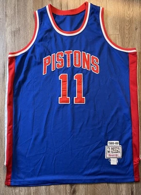 Camiseta visitante Isiah Thomas Detroit Pistons Mitchell And Ness Hardwood Classics 56 Foto 1 de 4
