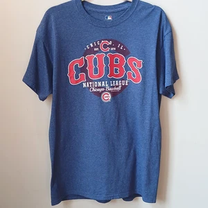 Chicago Cubs MLB Large Men's Tee Blue Wrigley Field Windy City CHI T-Shirt L - Picture 1 of 9