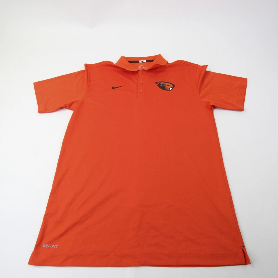 Oregon State Beavers Nike Dri-Fit Polo Men's Orange Used - Image 1 of 1