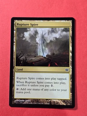 2009 Magic The Gathering Conflux #144 Rupture Spire, Land, C, NF, cd10 - Image 1 of 3