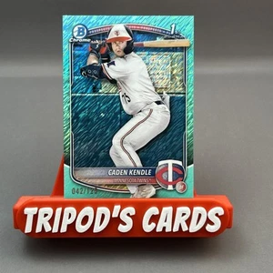 2025 Bowman Chrome 1st Caden Kendle #BCP-113 Aqua Shimmer Refractor #42/125 Minn - Picture 1 of 2