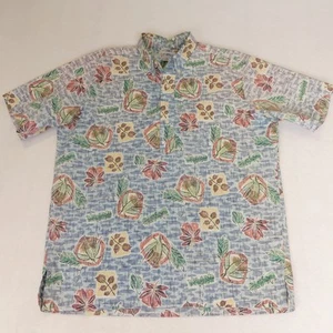 Reyn Spooner Short Sleeve Pullover Hawaiian Shirt Reverse Print Men's Medium - Picture 1 of 6