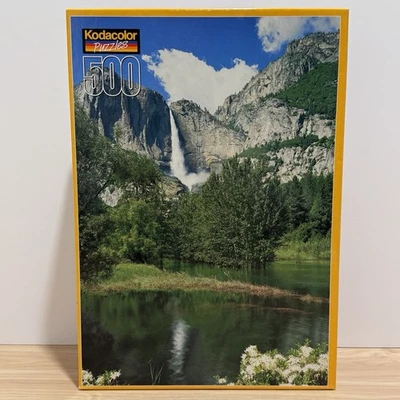 Yosemite Falls California 500 Piece Kodak Kodacolor 13" X 19" RoseArt Puzzle NEW - Image 1 of 4