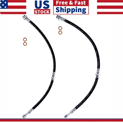 2x Línea de freno de manguera de freno delantera izquierda y derecha para Nissan Altima 2013-2017 Foto 1 de 4