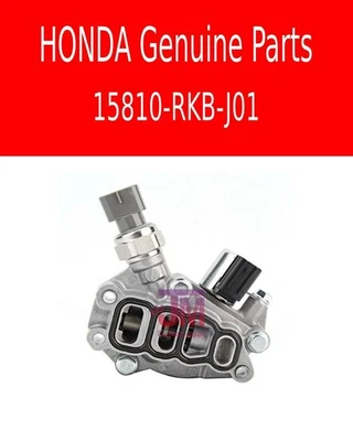 HONDA GENUINE 15810-RKB-J01 VTEC SOLENOID SPOOL VALVE Assembly W/ GASKET - Image 1 of 2