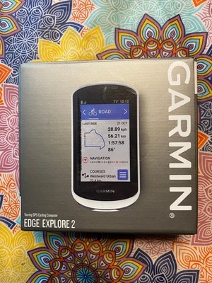 Garmin Edge Explore 2 3 Zoll GPS-Fahrradnavigation - Weiß/Schwarz (010-02703-10) - Bild 1 von 3