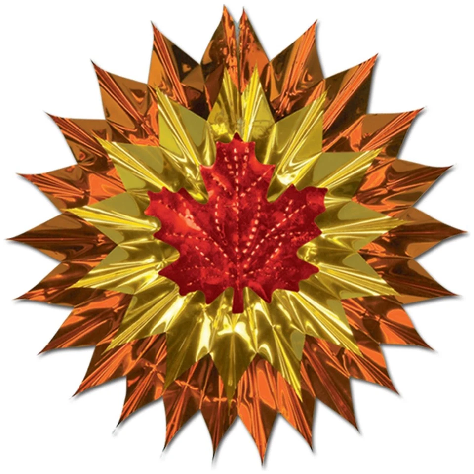 Abanico Hoja Otoño-Ráfaga de Talla 15" para Halloween - Beistle Foto 1 de 1