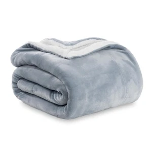 -Sherpa Throw Blanket, Warm and Soft Loftmink Reversible Throw for Couch, Sof... - Picture 1 of 8
