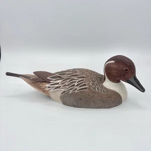 Handgefertigte geschnitzte Holz PINTAIL Ente Köder Volkskunst Künstler Erik Vande Bogart Maine - Bild 1 von 10