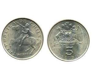 Set of 24 Chilean KM199 (U) 5 Escudos Coin from Chile! ๐จ๐ฑ Free Shipping!!! - Picture 1 of 2