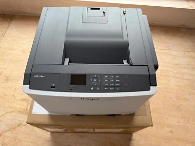 Lexmark CS410dn A4 Colour Laser Printer - needs new black toner & developer unit - Image 1 of 2