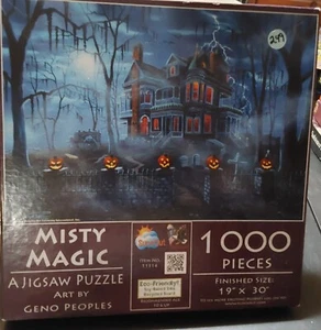 SunsOut 500-1000pc Jigsaw Puzzles Lot 6 Christmas Polar Bears Bluebirds Hallowee - Picture 1 of 6