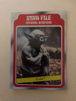 1980 Star Wars YODA Star File #9 Card VF+ - Image 1 of 2