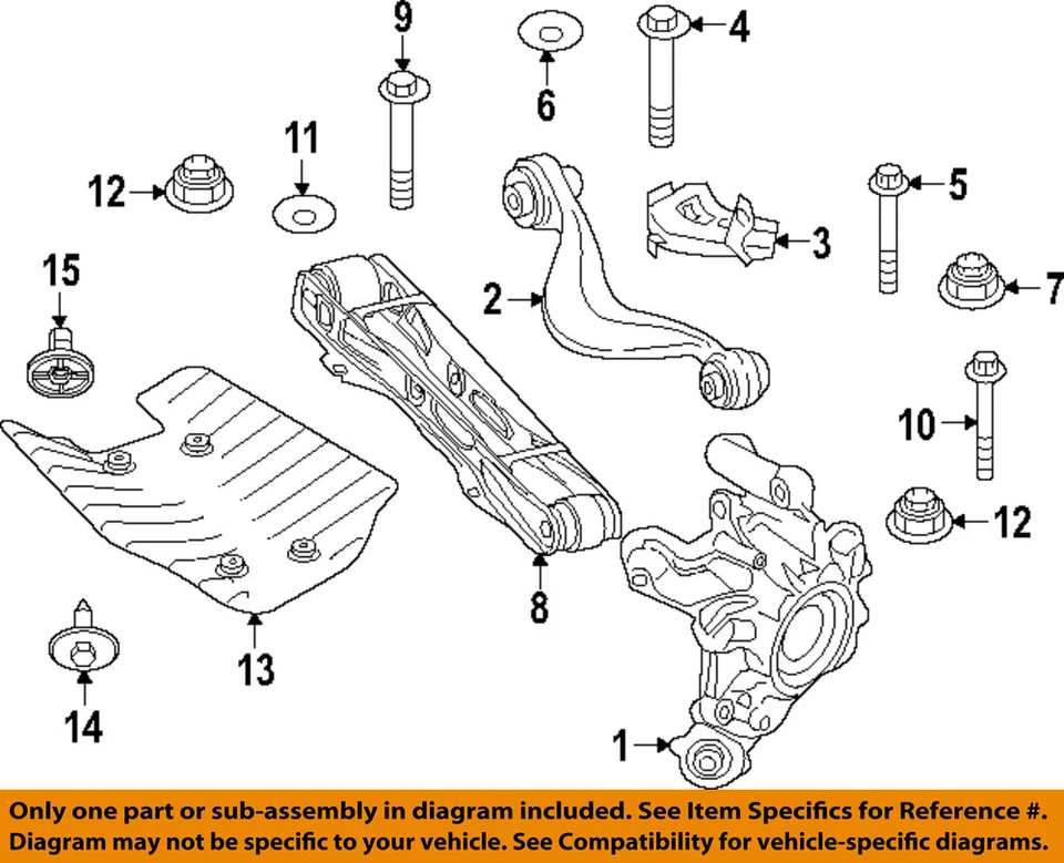 BMW OEM 22-25 530i xDrive-Upper Cntrl Arm Outer Bolt 33306891268 - Image 1 of 1