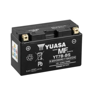 BATTERIA YUASA AGM YT7B-BS YAMAHA YP MAJESTY 250 2000 2001 2002 2003 - Foto 1 di 3