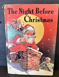 Book The Night Before Christmas Illustrated Ruth E Newton HTF Vintage - Foto 1 di 15