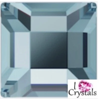 AQUA Azul 4mm 2400 Cuadrado Austriaco Estrás Cristal Plano 72 Piezas Foto 1 de 4