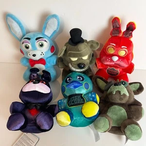 Five Nights At Freddy’s FNAF Foxy Chica Bonnie Plush Bundle X6 - Picture 1 of 13