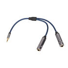 3.5mm To 2 X 6.35mm Cable Male Stereo TRS To TS Female Y Splitter Cable For GSA
