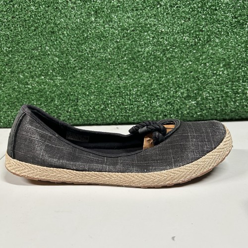 Scarpe UGG Syleste Flast donna 9 M nere espadrillas slip on casual comode
